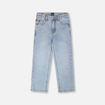 Little Kids Boy Stretch Jeans Navy Blue Denim
