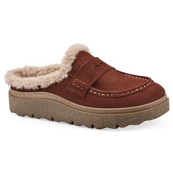 White Mountain Vayva Women's Slip-On Faux Fur Lined Clogs