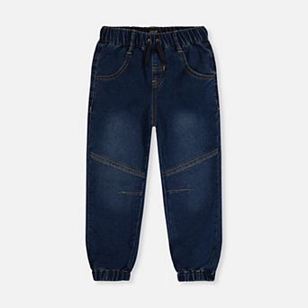 Big Kids Boy French Terry Denim Jogger Pants