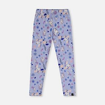Big Kids Girl Unicorn Print Elastic-Waist Jersey Leggings