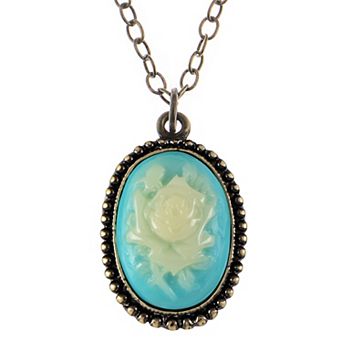 Women's Artistic Crystal Accented Pendant Necklace with a Polished Finish