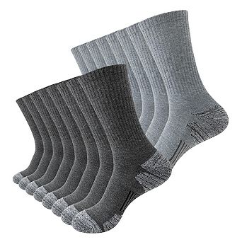 8 Pairs Athletic Crew Socks Cushion Running Work Breathable Outdoor