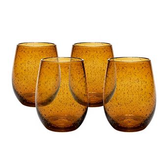 Artland Iris 4 pc 20-oz. Stemless Glass Tumbler Set