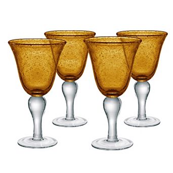 Artland Iris 4 pc 14-oz. Amber Goblet Set