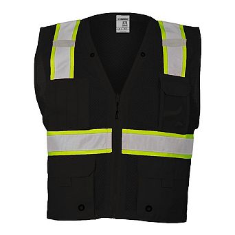 Kishigo EV Series Enhanced Visibility Multi-Pocket Mesh Vest