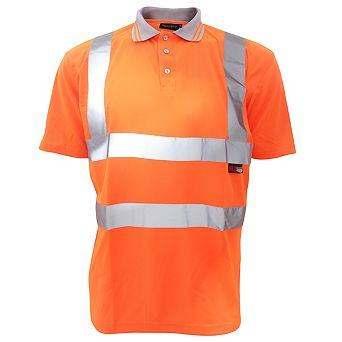 Warrior Mens Daytona Hi-Vis Short Sleeve Polo Shirt