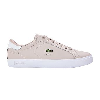 Lacoste Mens Powercourt Leather Flat Trainers