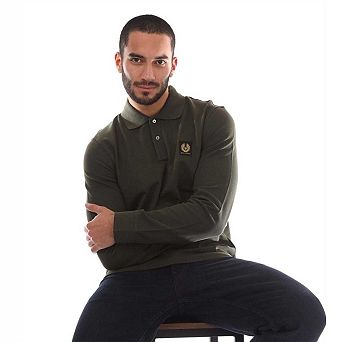 Belstaff Mens Long-Sleeved Polo Shirt