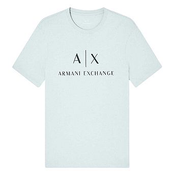 Armani Exchange Mens Lettering Logo T-Shirt