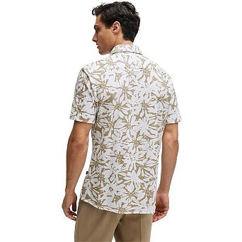 Boss Mens Floral Short-Sleeved Shirt