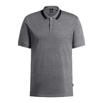 Boss Mens Melange Regular Polo Shirt