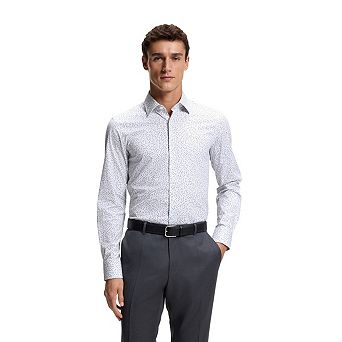Boss Mens Micro-Dot Regular Long-Sleeved Shirt