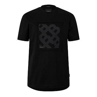Boss Mens Big Logo Crew Neck Regular T-Shirt