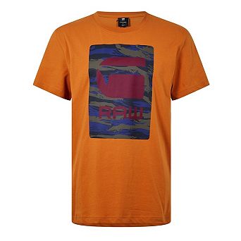 G-Star Mens Camo Box Cotton T-Shirt
