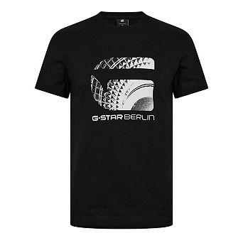 G-Star Mens Berlin Graphic Print Cotton T-Shirt