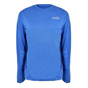 Diadora Mens X Run Logo Long-Sleeved T-Shirt