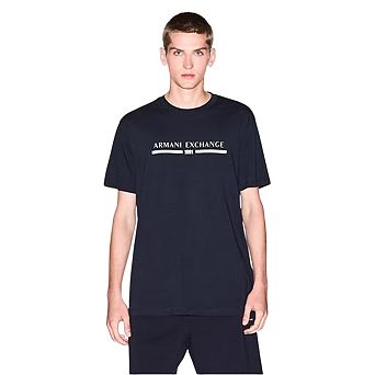 Armani Exchange Mens Linear Logo T-Shirt