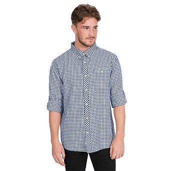 Trespass Mens Checkerboard Button-Down Shirt