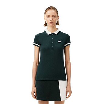 Lacoste Womens/Ladies Embroidered Logo Short-Sleeved Polo Shirt