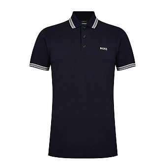 Boss Mens Paddy Contrast Tipped Polo Shirt