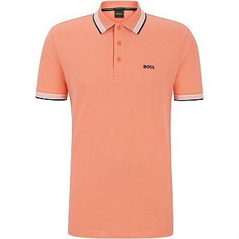 Boss Mens Paddy Contrast Tipped Polo Shirt