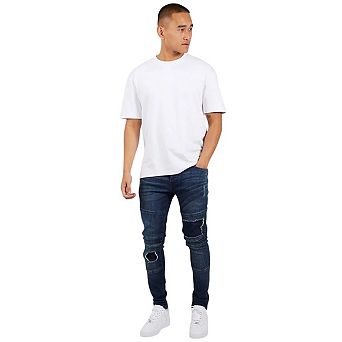 Brave Soul Mens Denim Biker Slim Jeans