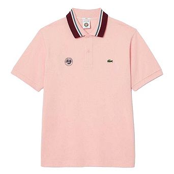 Lacoste Mens Roland Garros Side Slits Relaxed Fit Short-Sleeved Polo Shirt