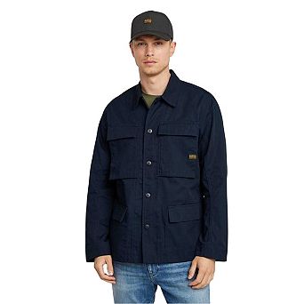 G-Star Mens Logo Flap Pocket Overshirt