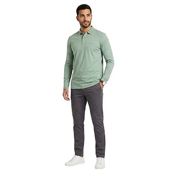 Boss Mens Pirol Logo Long-Sleeved Polo Shirt