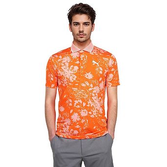 Puma Mens Mattr Rose Performance Polo Shirt