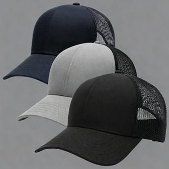 Mens Trucker Hat Mesh Baseball Cap Adjustable Structured