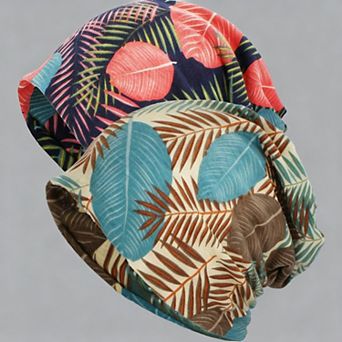 Beanie Hat Stretch Slouchy Turban Headwear Cotton Lace Women Sleep Outdoor Daily Casual