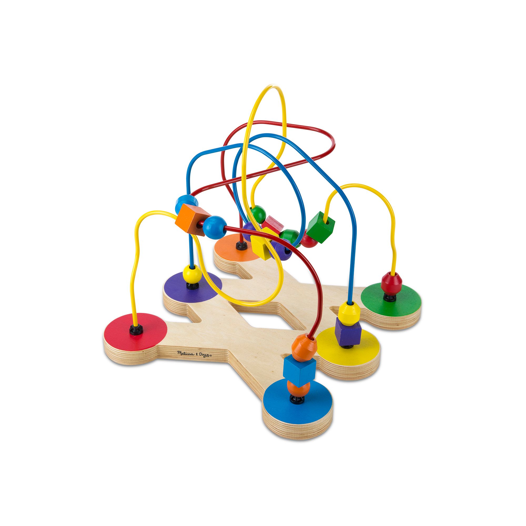 Melissa & Doug Classic Bead Maze - Wooden Educational Toy, Multi