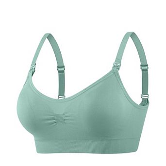 Wire‑Free Front Button Maternity Nursing Bra Large Size Postpartum Breastfeeding Bra