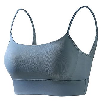 Women Racerback Sports Bra Thin Strap Yoga Fitness Bralette
