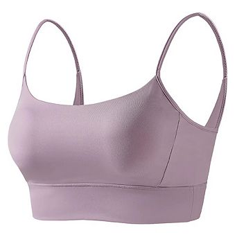 Women Racerback Sports Bra Thin Strap Yoga Fitness Bralette