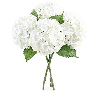 Kaelin Home 3 pc Real Touch Hydrangea Artificial Flowers