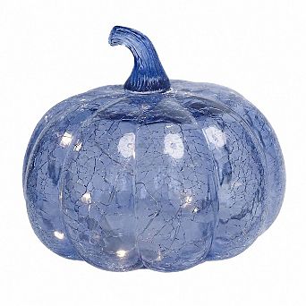 Rose Glass Pumpkin Light 2 Lighting Modes 6 Hour Timer Fall Thanksgiving Table Decor