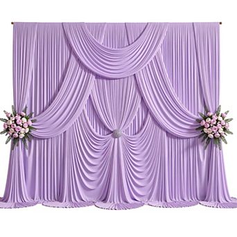 Silky Wrinkle Free Backdrop Drapes For Wedding Party Photography Events Easy Clean