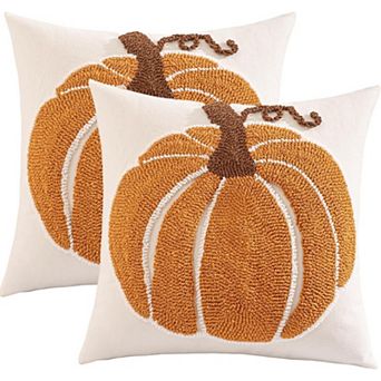 Fall Throw Pillow Covers Set of 2 Exquisite Embroidery Thanksgiving Decor Easy Care