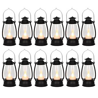12 pc Mini LED Lanterns Fall Thanksgiving Western Camping Wedding Party Decor