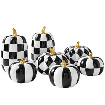 7-Pack Decorative Pumpkins Fall Thanksgiving Farmhouse Centerpieces Home Decor