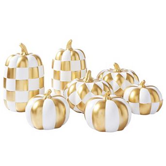 7-Pack Decorative Pumpkins Fall Thanksgiving Farmhouse Centerpieces Home Decor