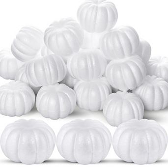 24 pc Foam Pumpkins DIY Crafts Thanksgiving Fall Decor