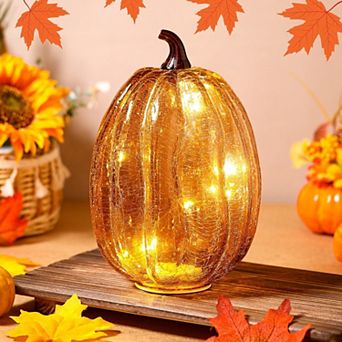 Pumpkin LED Fall Night Light Home Halloween Thanksgiving Decor