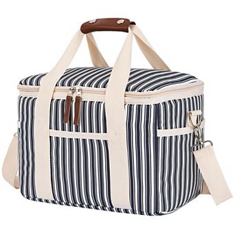 Insulated Reusable Lunch Bag Leakproof Cooler Tote With Multi Pockets For Work Outdoor Beach