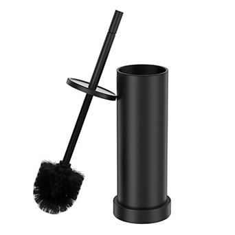 Toilet Brush Holder Set 304 Stainless Steel Bowl Long Handle Splash Protection