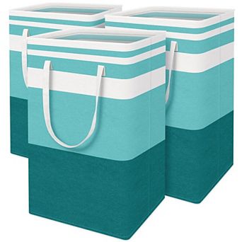 Laundry Basket Collapsible Hamper Freestanding With Handles