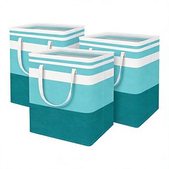 Laundry Basket Collapsible Hamper Freestanding With Handles