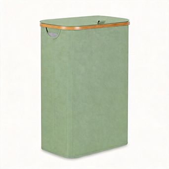 Slim Laundry Hamper with Lid Foldable